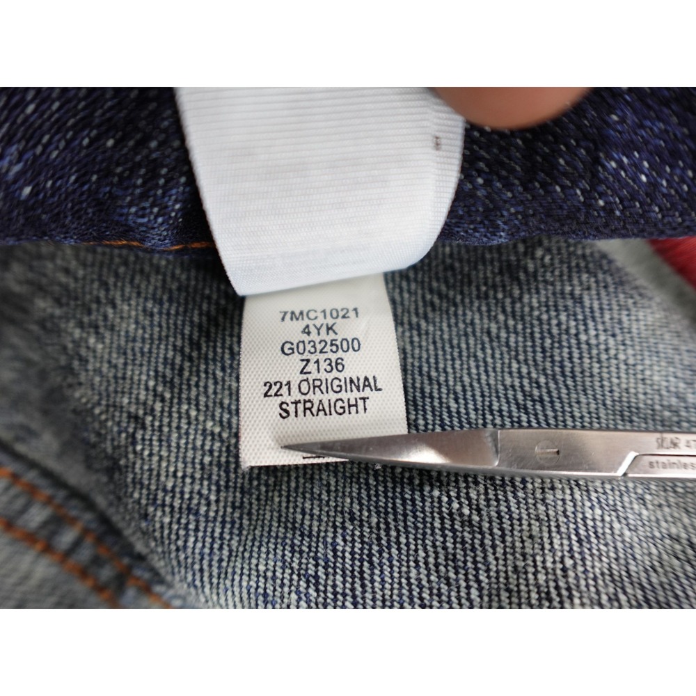 Lucky Brand 221 Jeans Mens 38x30 Straight Fit Dark Wash Stretch Denim‎ Jeans - Picture 14 of 15
